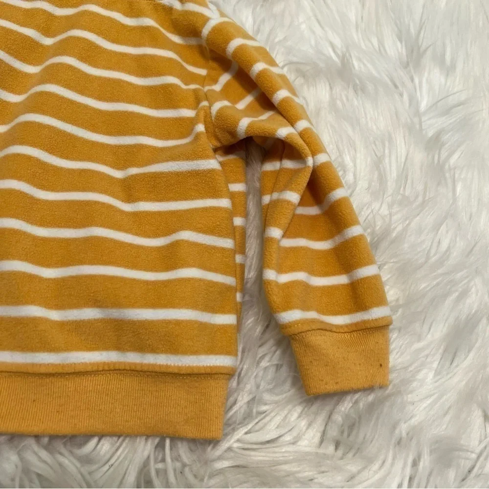 Child of Mine by Carter's Baby Sz 12 Months Fleece Hoodie Yellow Stripe Tractor